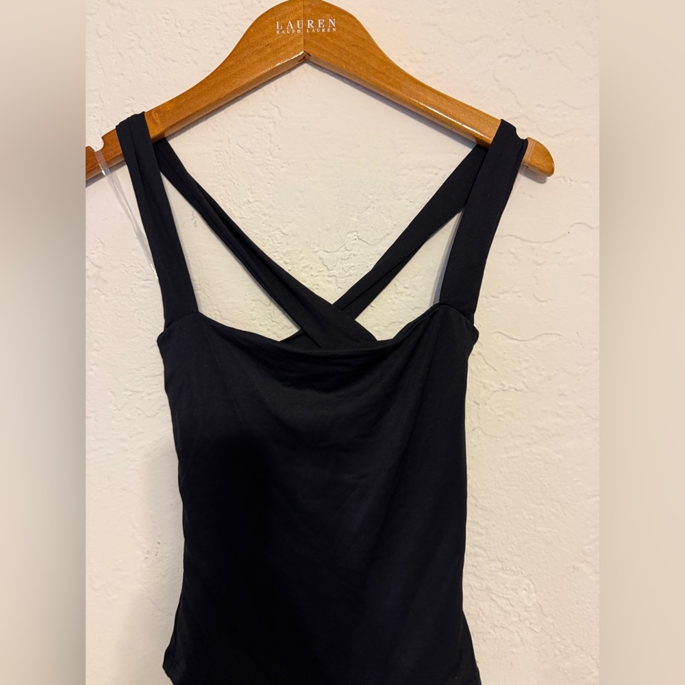 Windsor Black Cross-Strap Camisole